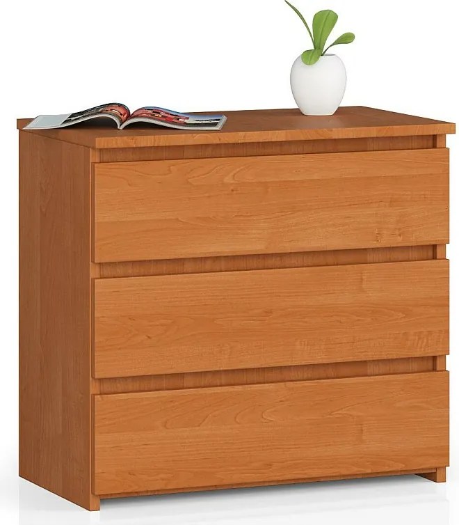 Szafka nocna AKORD CL3 Olcha 60 cm 3 szuflady kolor Olcha mat 60x35x57 cm