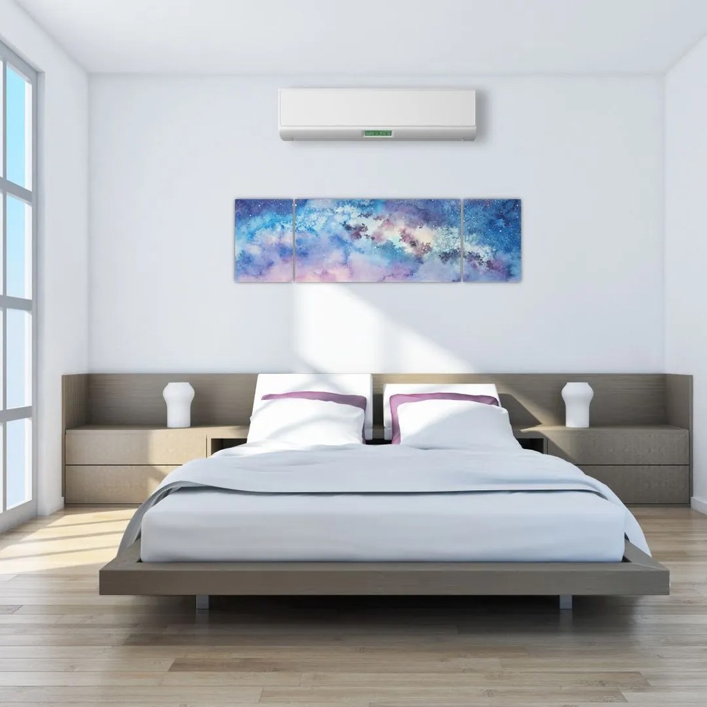 Obraz - Droga Mleczna, akwarela (170x50 cm)