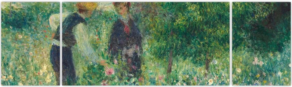 Obraz - Auguste Renoir, Picking Flowers, reprodukcje (170x50 cm)