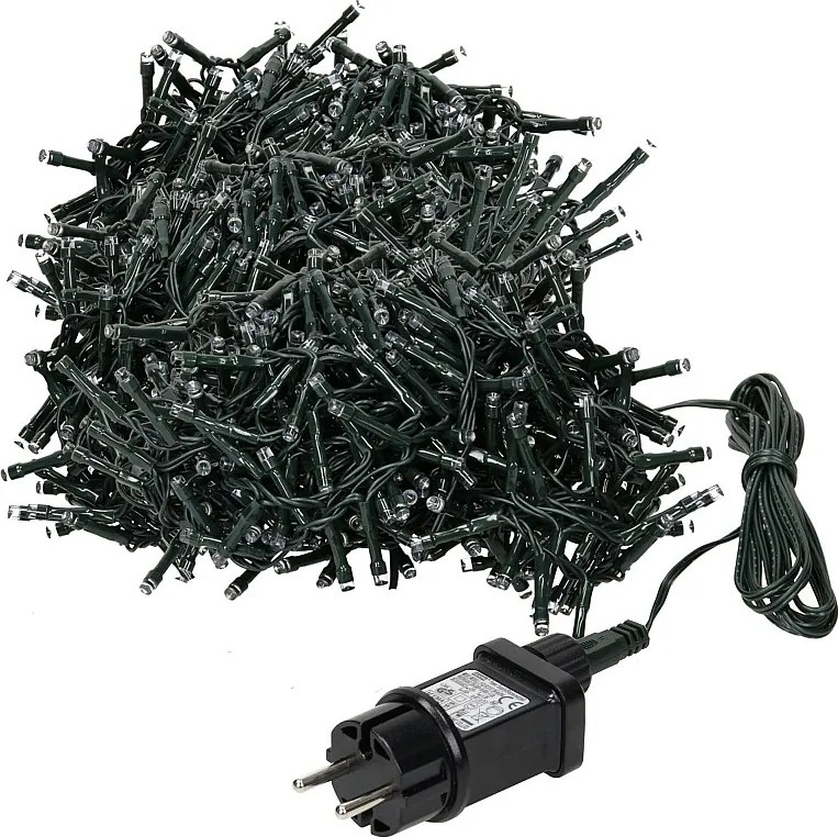 Łańcuch świetlny LED z klastrami Oświetlenie świąteczne Zimna biel Wewnątrz/na zewnątrz 8 m 400 LED