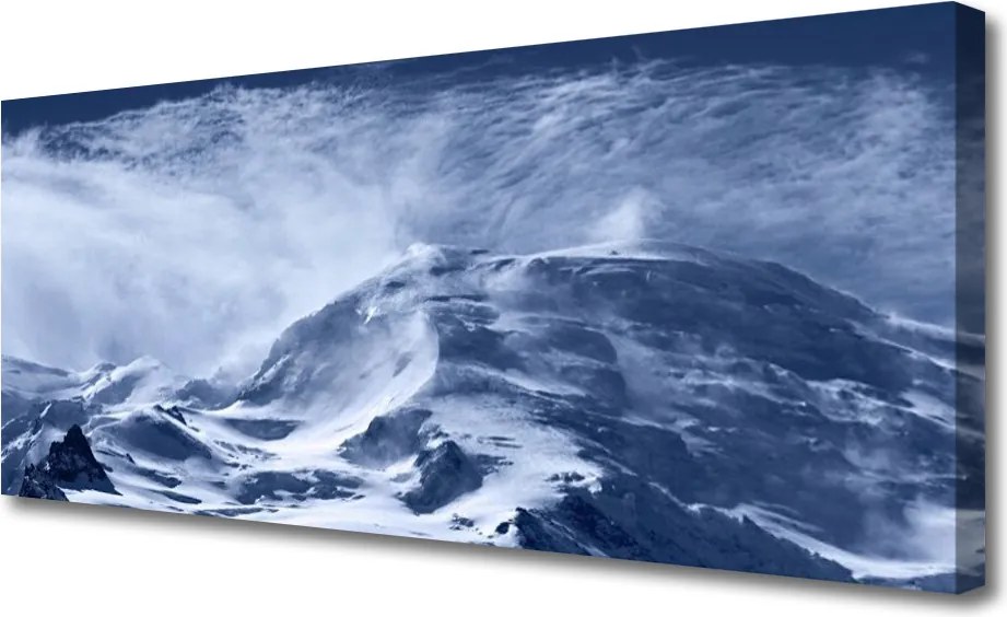 Obraz canvas na ścianę Zamglone Szczyty Alp