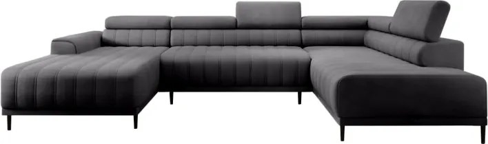 Narożnik CALDO XL Prawostronny z funkcją spania wolnostojąca w tkaninie RUN AGAIN 90 WERSAL