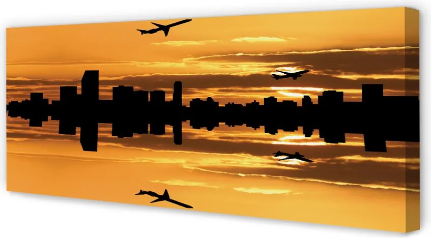 Duży obraz na płótnie Samoloty nad Słonecznym Miastem