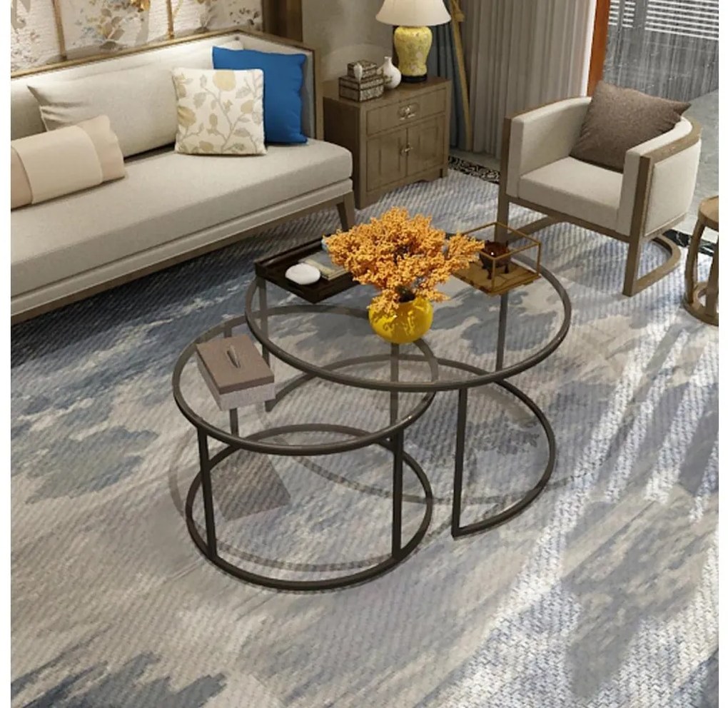 ZESTAW 2x stolik konferencyjny BELARUS czarny