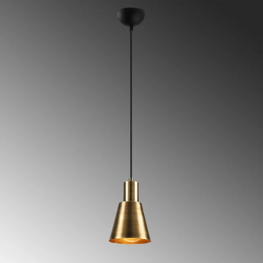 Lampa wisząca Kem - 6361, złota-czarna