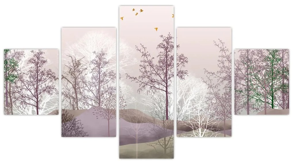 Obraz lasu (125x70 cm)