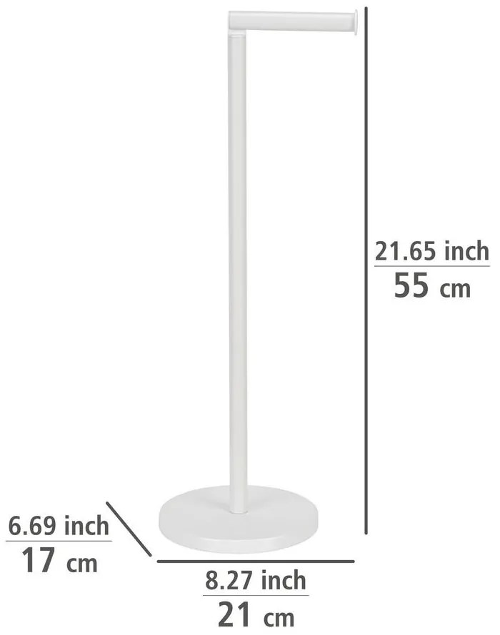 Stojak na papier toaletowy z uchwytem, 2w1, WENKO