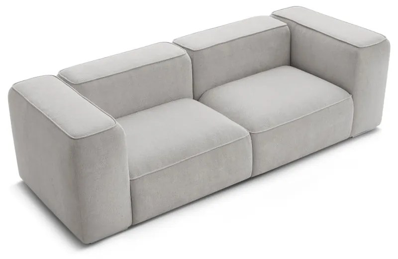 Jasnoszara sofa 255 cm Zephyr – Bobochic Paris