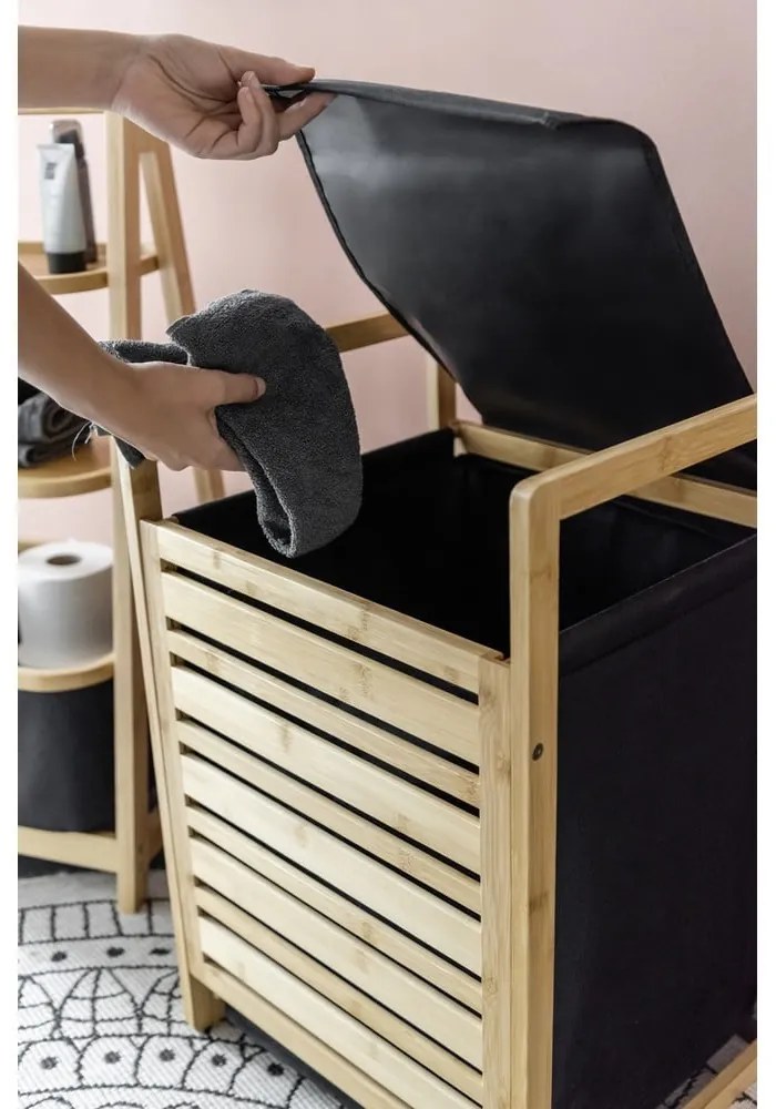 Tekstylny kosz na pranie 47 l Ecori – Wenko