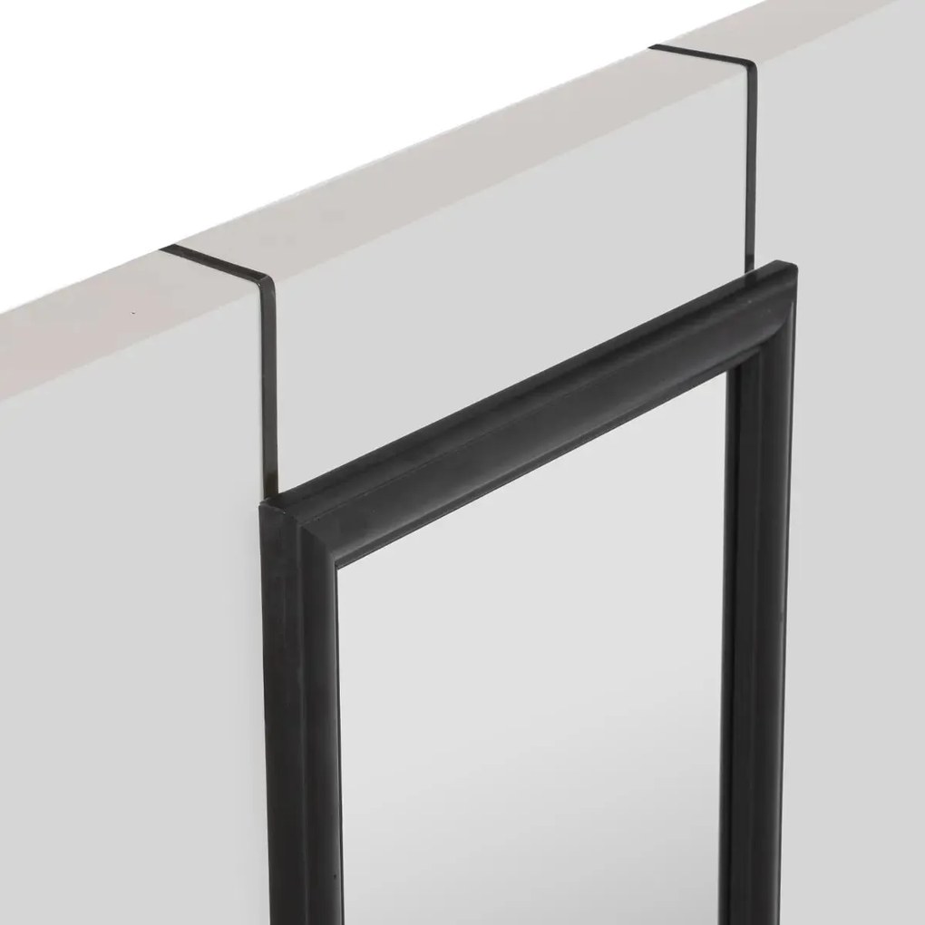 Wysokie lustro w plastikowej ramie do zawieszenia na drzwiach, 125,5 x 35,5 x 2 cm