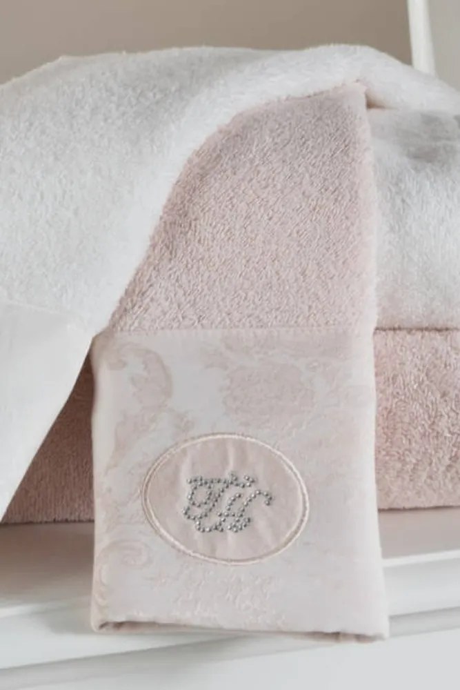 Podarunkowy zestaw ręczników GRANT, 2 szt Różowy Zestaw (ręcznik 50x100cm, ręcznik 75x150cm)