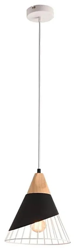 Żyrandol na lince IRIS 1xE27/40W/230V czarny