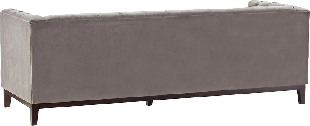 Sofa Velvet Elite grey 3-os.