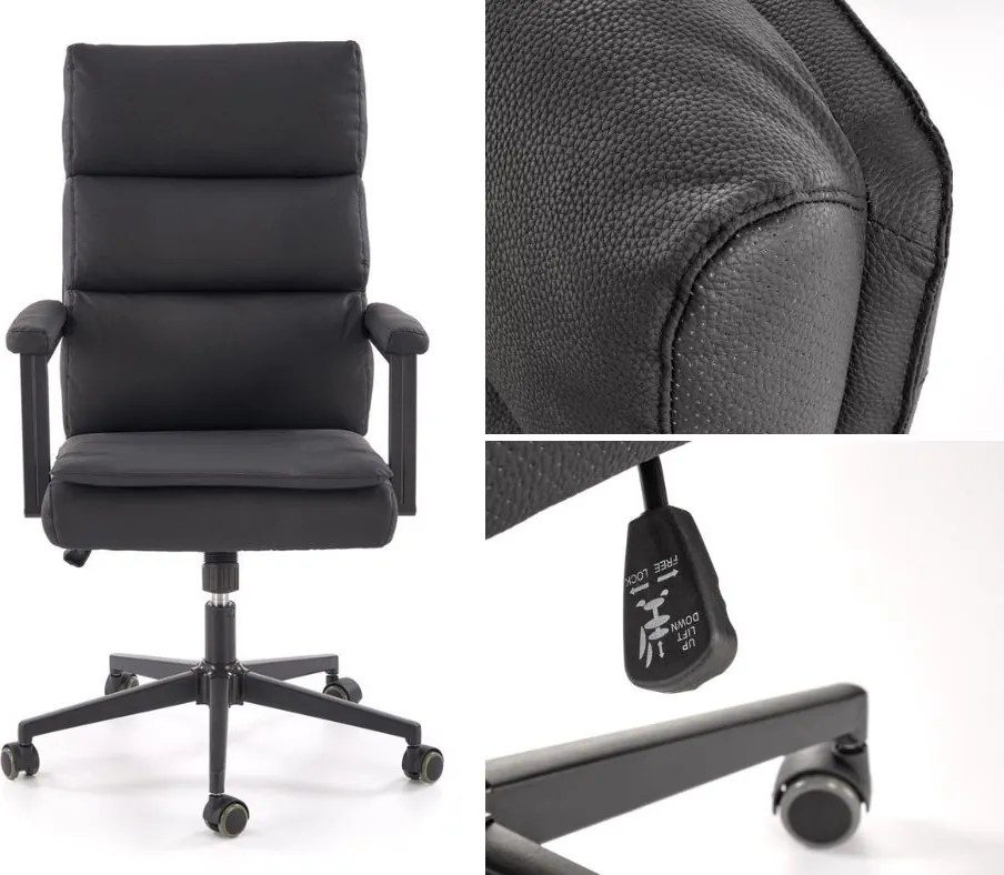 Fotel obrotowy Adriano 2 Halmar z wysokim oparciem