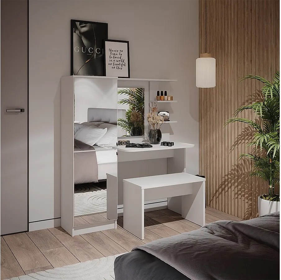 Toaletka biały 123x33x141.2 jasmin