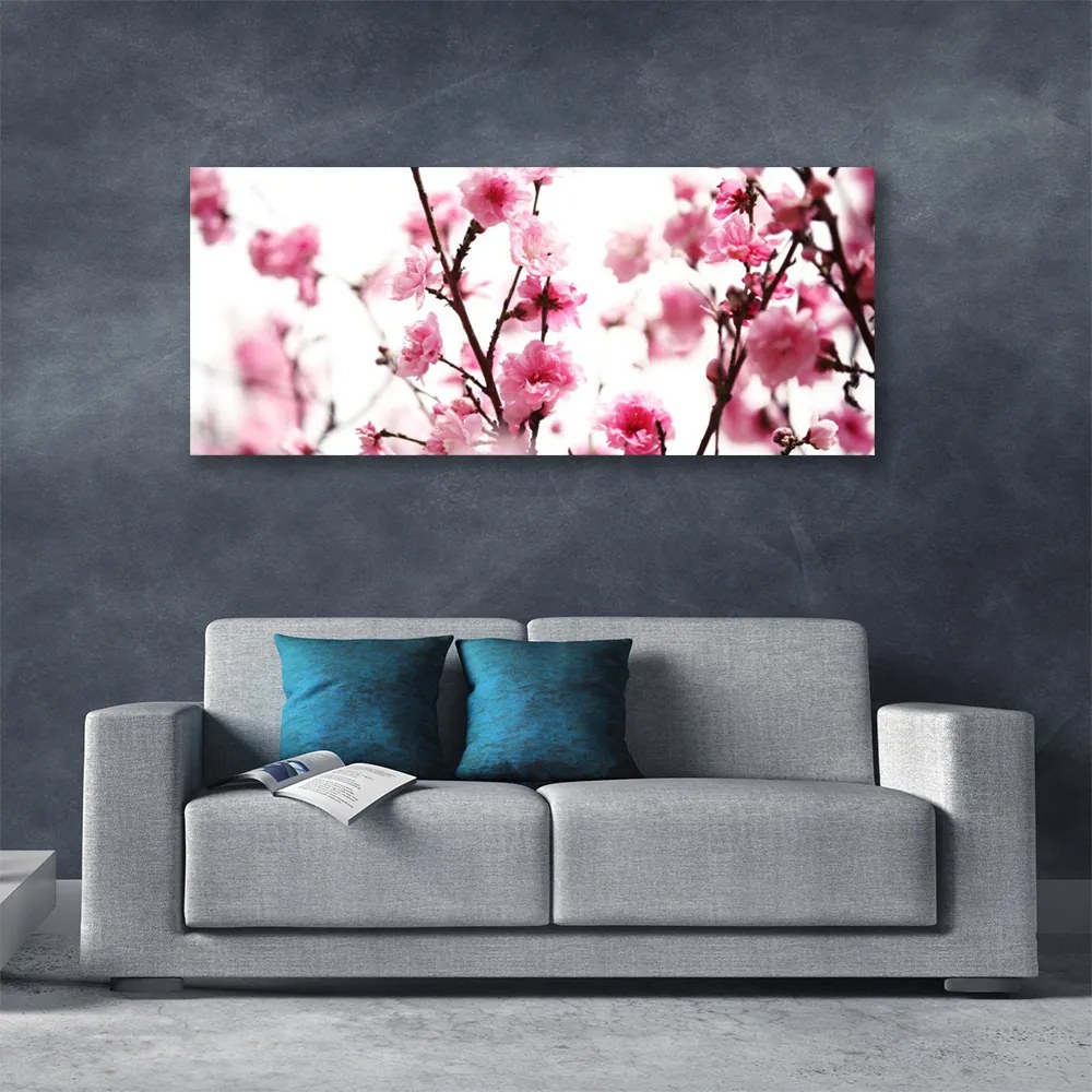 Obraz na płótnie Kwitnące Gałązki o Poranku