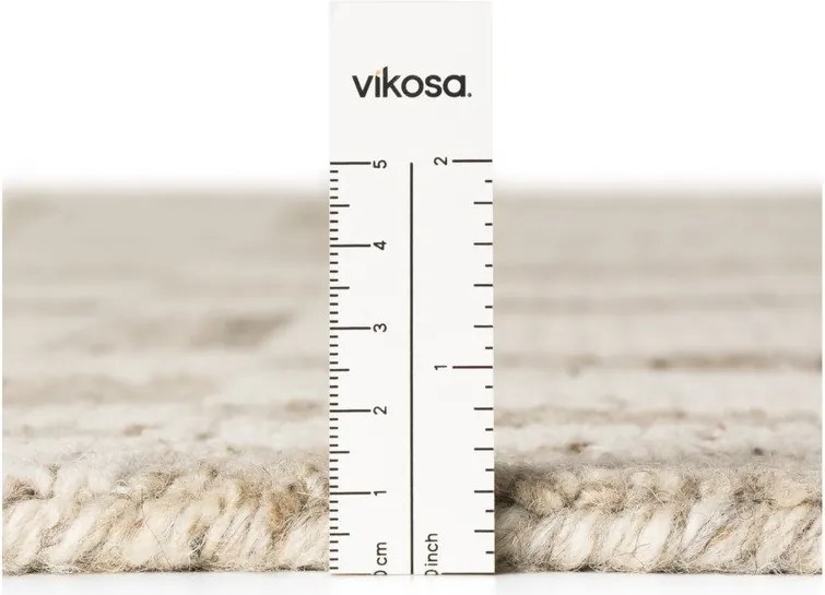 Kremowy wełniany dywan tkany ręcznie 160x230 cm Boho 1.0 Linara – Vikosa