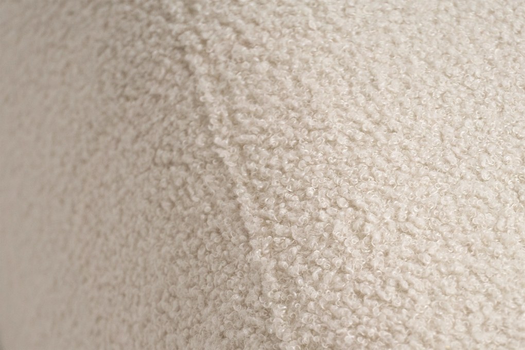 Sofa rozkładana Nido trzyosobowa 140 cm z pojemnikiem - jasny beżowy boucle Quelle 03