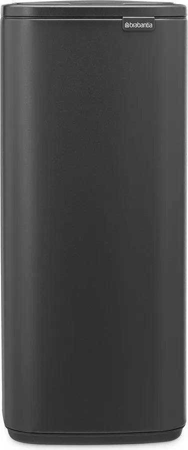 Ciemnoszary stalowy kosz na śmieci otwierany na dotyk 30 l Bo Touch – Brabantia