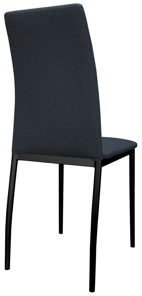 Krzesło tapicerowane ALAN stelaż czarny Sawana 80