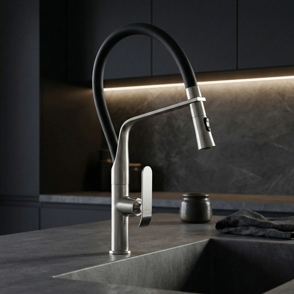 Bateria kuchenna Rea Castor Nikiel Szczotkowany