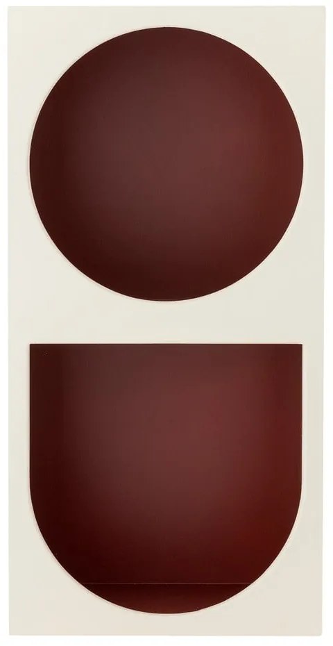 Czerwono-biały regał ścienny 30x60 cm Graphia – Bloomingville