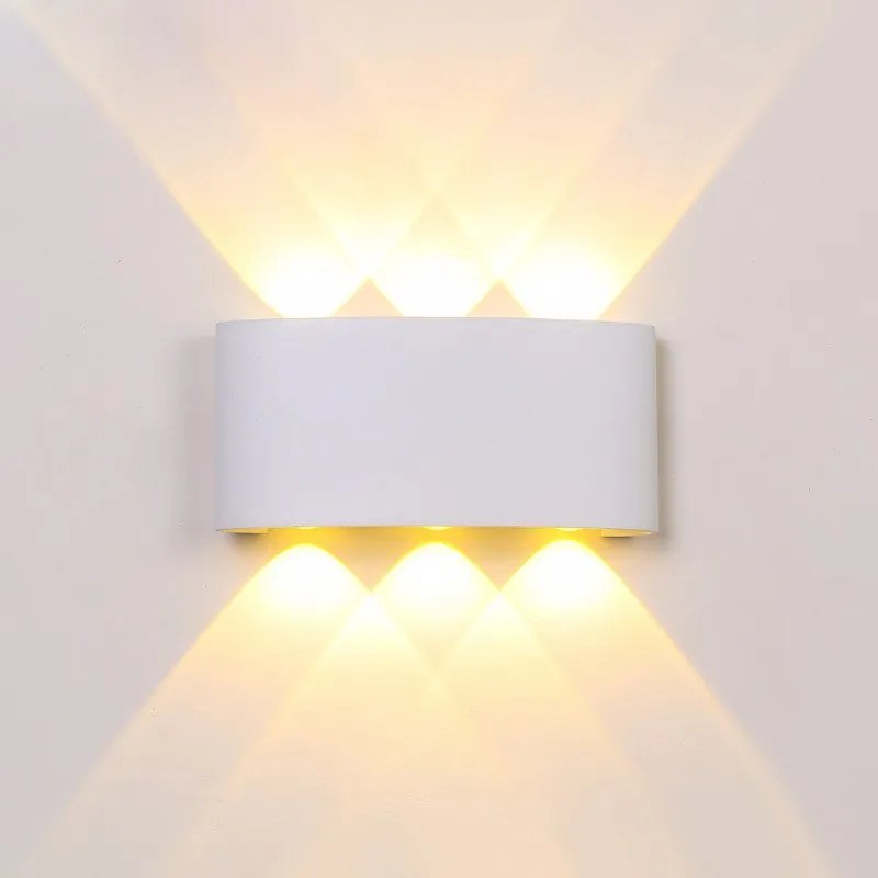 Kinkiet lampa wisząca LED elewacyjna metalowa AT86-3KL-White