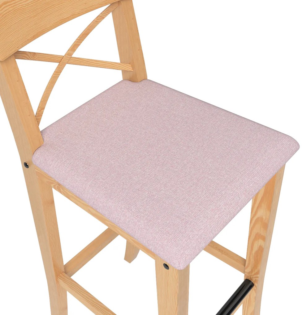 Pokrowiec na krzesło barowe Ingolf z tapicerowanym siedziskiem