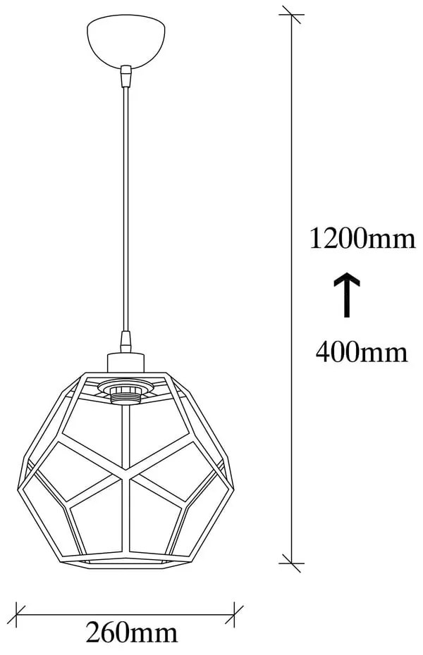 Lampa wisząca w czarno-brązowym kolorze z metalowym kloszem ø 26 cm Degirmen – Opviq lights