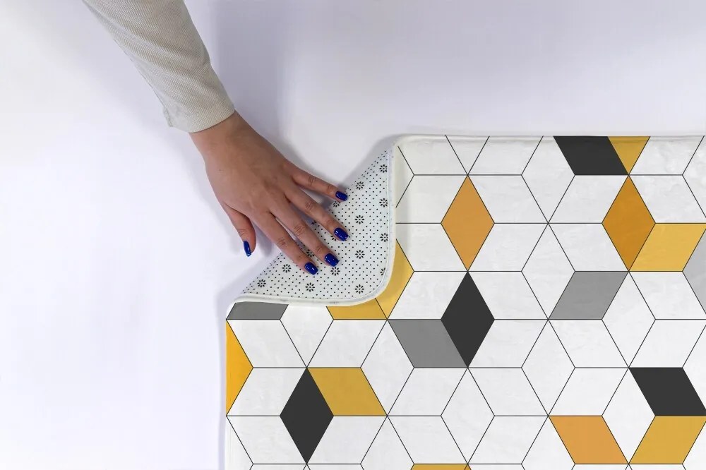 Dywanik łazienkowy Dywanik łazienkowy Geometryczne sześciany