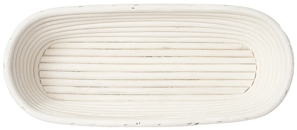 HOME ELEMENTS Owalny koszyk z wkładem z tkaniny, 35 x 14 cm x 7,5 cm, L