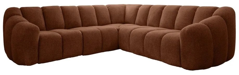 Narożnik w kolorze terakoty Shell – Miuform