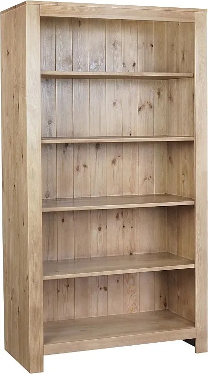 Regał drewniany 200 x 110 z półkami Madison, kolor dębowy