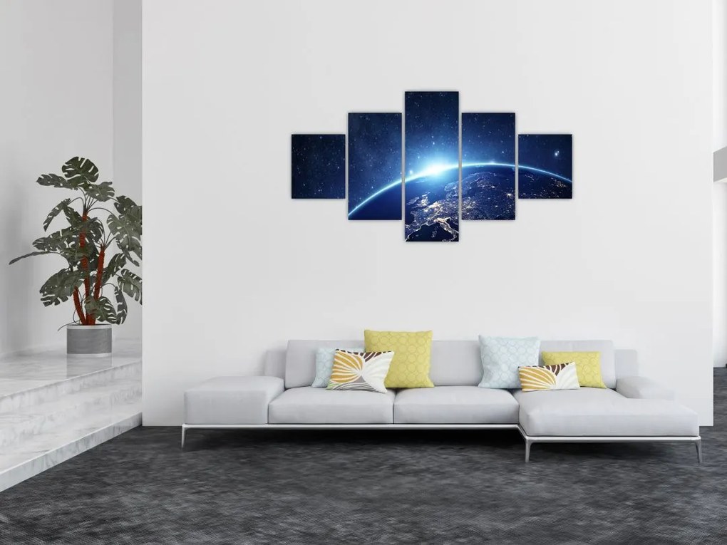 Obraz planety Ziemia (125x70 cm)