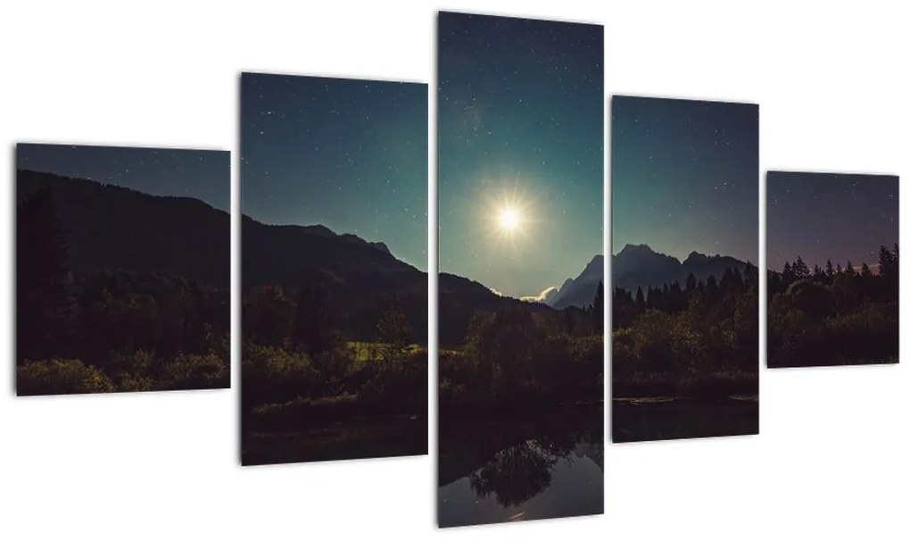 Obraz - nocne niebo (125x70 cm)