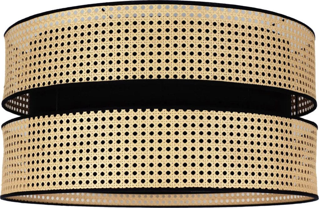 Rattanowa lampa przysufitowa DUO