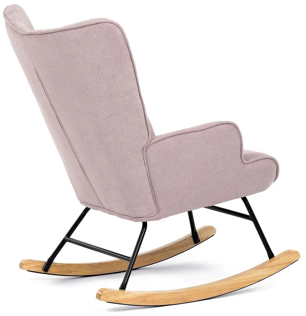 Fotel bujany PINK2, różowy