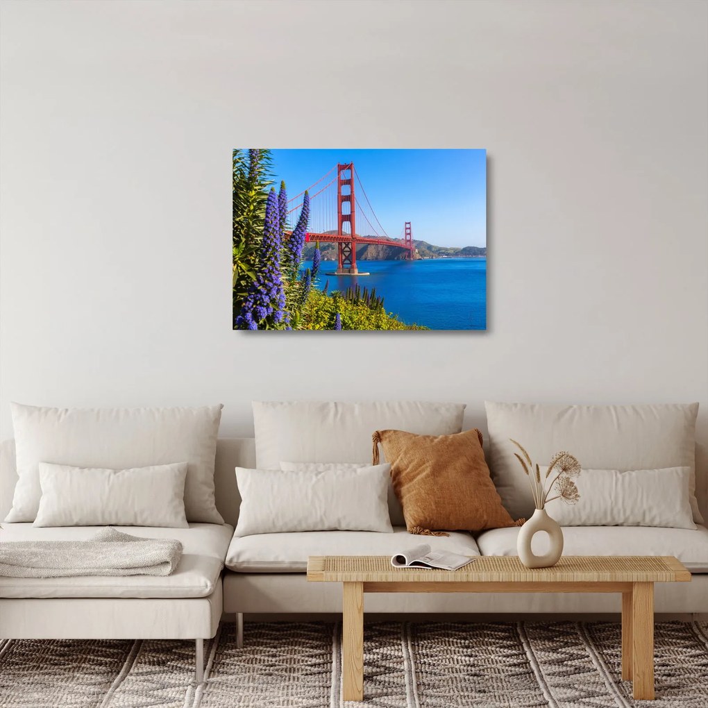 Obraz na szkle - Most Golden Gate, San Francisco (70x50 cm)