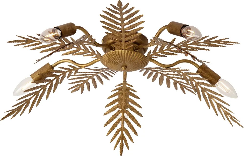 Lampa sufitowa w stylu vintage złota 70 cm 5-świateł - Botanica