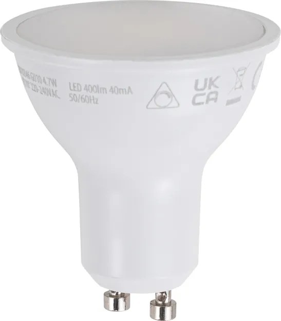 Inteligentna żarówka LED GU10 50mm, ściemniana, opalowa RGBW, 4,7W, 400lm, 2700-6500K