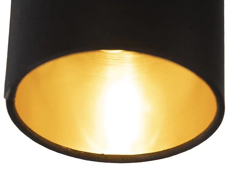 Inteligentna lampa wisząca czarna regulowana w komplecie z 6 żarówkami Wi-Fi B35 - Lofty Nowoczesny Oswietlenie wewnetrzne