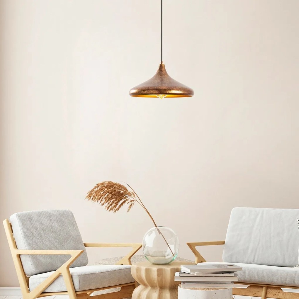 Lampa wisząca Barek - 11545, miedziana