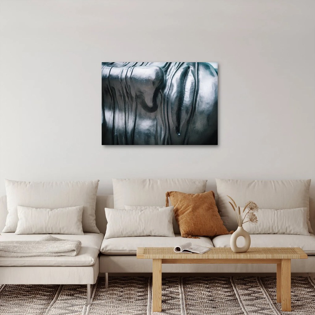 Obraz - Twarz ze stali (70x50 cm)