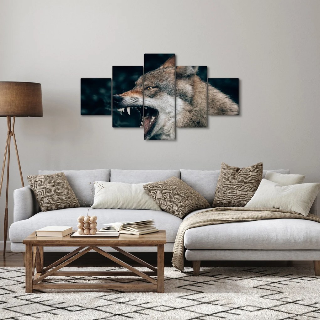 Obraz wilka (125x70 cm)