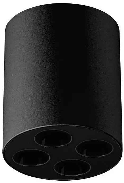Czarny okrągły spot sufitowy LED - 6X A406 K2-R42