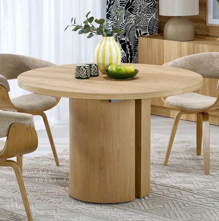 Rozkładany stół dębowy do jadalni Garibaldi Halmar