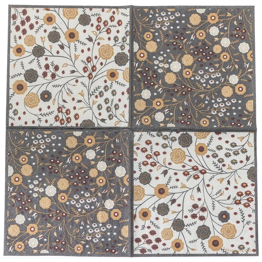 Papierowe serwetki zestaw 20 szt. 33x33 cm Eydis – Bloomingville