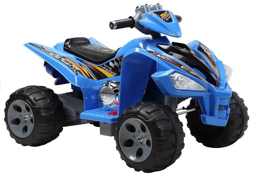 Quad na akumulator duże koła niebieski