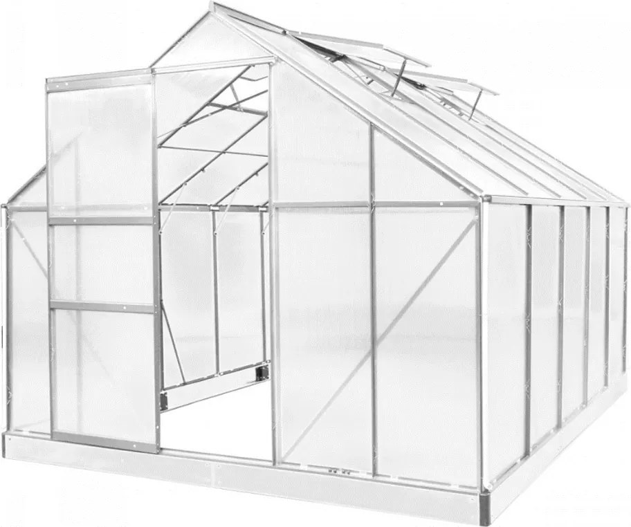 SZKLARNIA OGRODOWA Z POLIWĘGLANU 2,5 X 3,1 X 2,05 M