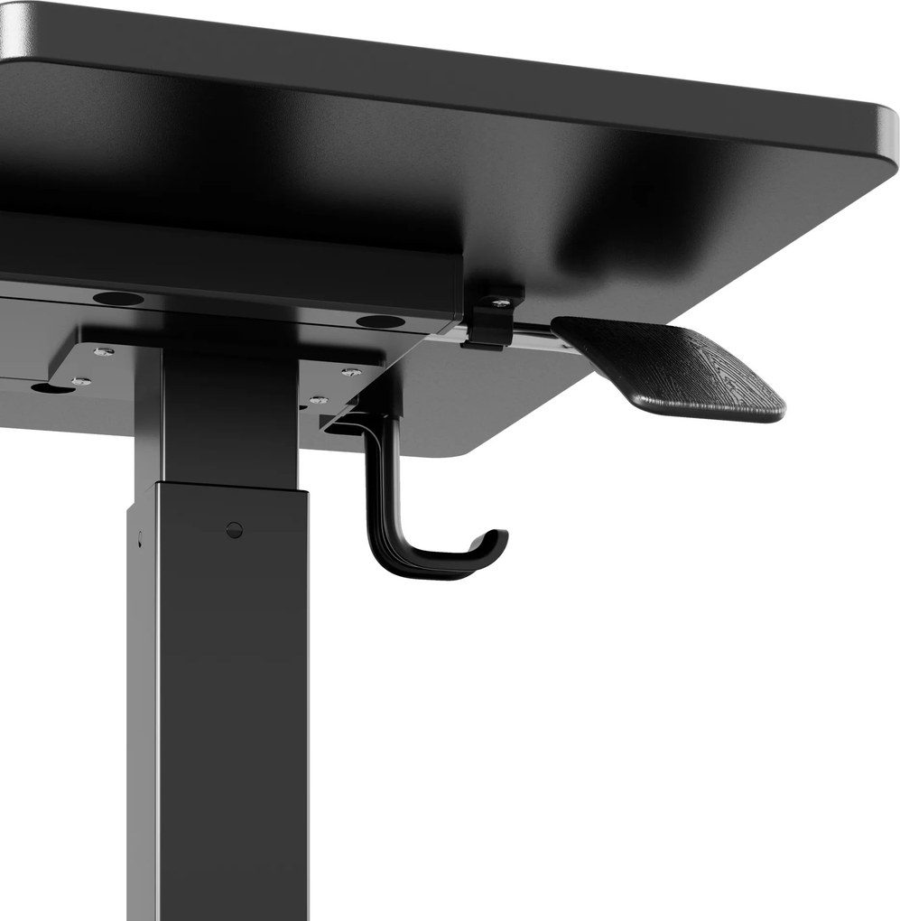 Stolik pod laptopa regulowany, mobilny, wielofunkcyjny, czarny: BILL
